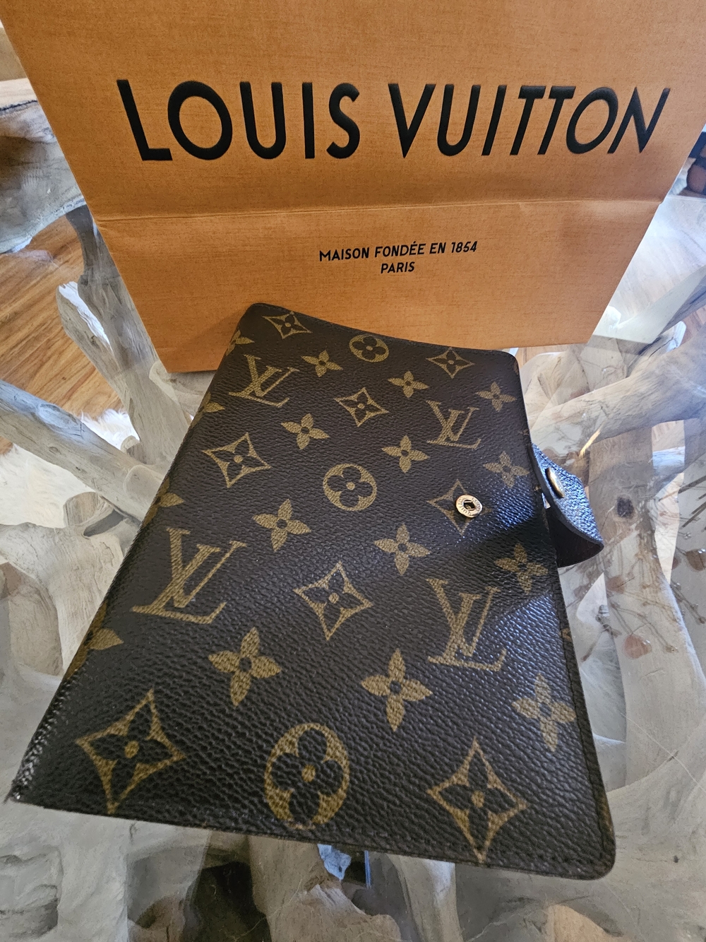 Louis Vuitton Monogram Canvas Organizer - Brown/Gold Size MM